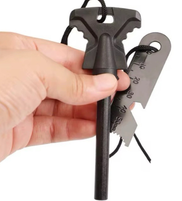 Bushcraft Fire Starter Ferro Rod Flint Steel Striker Camping Survival