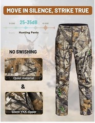 NEW – ANTARCTICA GEAR Hunting Heated Pants Mens Small, 12V, Missing Battery Pack