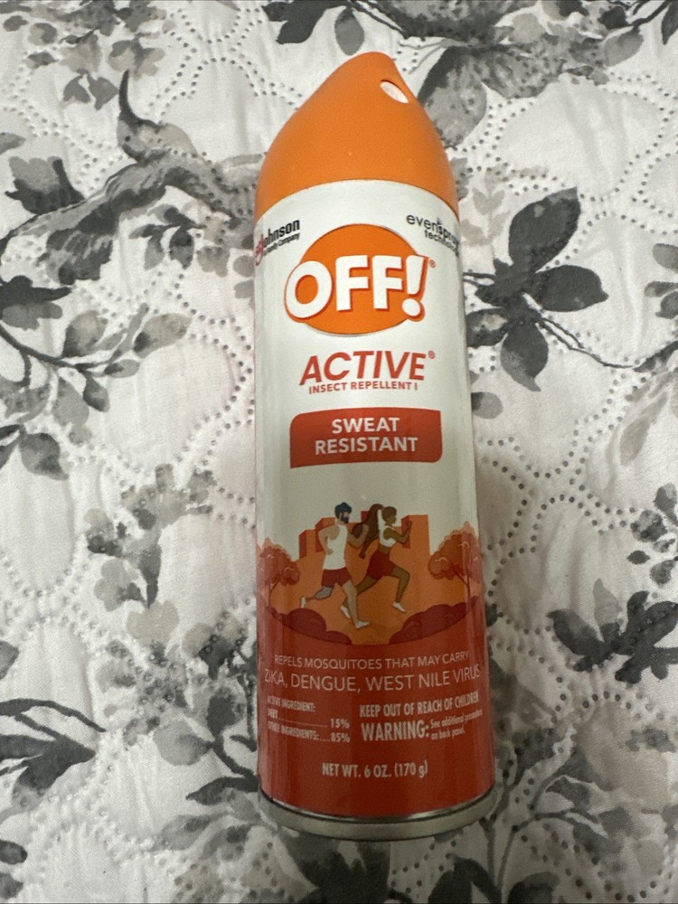 NEW JOHNSON OFF! 6 oz. Aerosol Active Insect Repellent Sweat Resistant