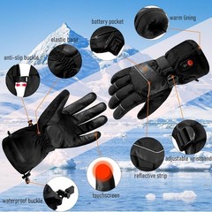 Baowenqier Heated Gloves For Men And Women Rechargeable 7.4V 3200Mah Eletric