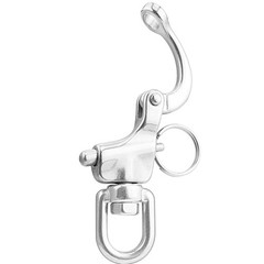 Stainless Steel Swivel Eye Snap Shackle Quick Release Bail Rigging Marine Clip