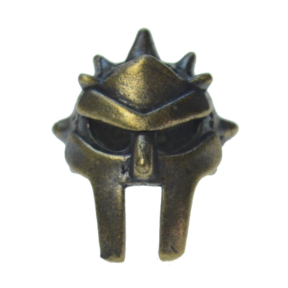 Brass Bead Parachute Cord Knife Lanyard Bead Pendant (Samurai helmet)