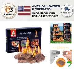 Rapid Ignition 32 Count Firestarter Squares – Perfect for BBQ & Fire Pits