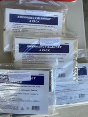 16 – Emergency Mylar Blankets 63″ X 83″