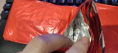 1 Orange Poncho SOS Emergency Survive Forest Hot Rain R (Foreign Shipping