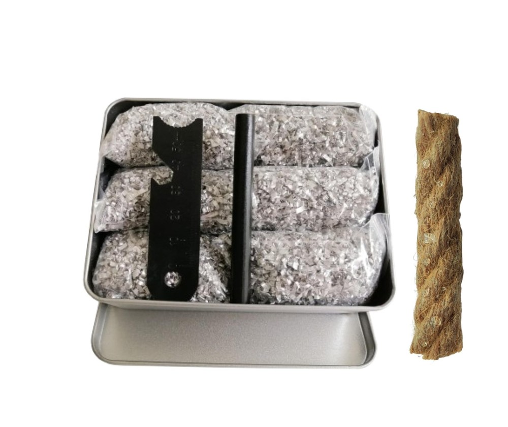 Magnesium Fire Starter Kit with Ferro Rod & Wax Tinder for Camping Survival Emer