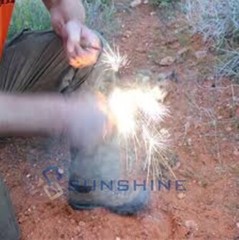 Survival Striker Flint Stone Fire Steel Starter Rod Magnesium Ferro Rod 5/16″x3″