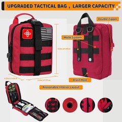 Ultimate Survival Kit 252 pcs – Emergency Gear & Mini First Aid for Home, Car, O