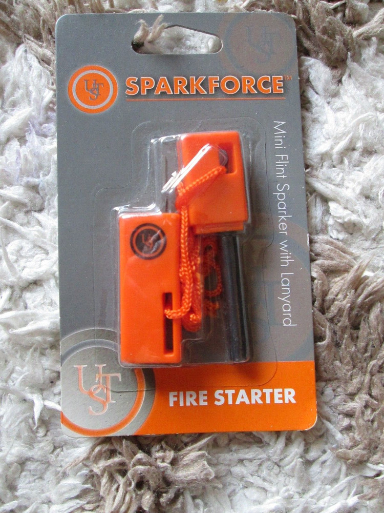 NIP SparkForce Fire Starter with Durable Construction and Lanyard for Camping
