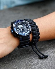Paracord Survival Bracelets Braided Paracord Handmade Rope for black&purple