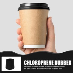 2pcs Coffee Bottle Sleeves Neoprene Insulated Sleeves Cold Hot Drinks