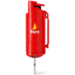 BURN PEPPER SPRAY KEYCHAIN 0.5OZ SELF DEFESNE SECURITY CASE MOLDED – RED 2 PACK