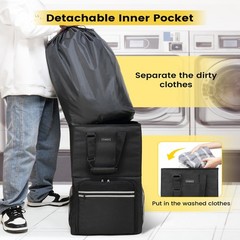 Vorspack Laundry Bag Backpack – Extra Large Laundry Bags with Shoulder Straps…