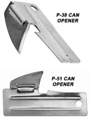 US Military Style Can Openers MIL-J-0837 P-38 or P-51 Lightweight Tool (10 Pack)