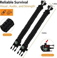Compass Bracelet With Flint Seven Core Paracord Bracelet Inginiter Outdoor Tool