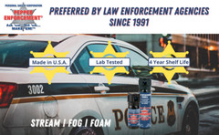 Pepper Enforcement 6-PACK Splatter Stream Pepper Spray 4 oz Police Grade Defense