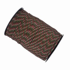 550 Reflective Paracord Parachute Cord Lanyard 9 Strand Core 100m (Black) SOCT