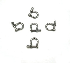 Stainless Steel Bow Shackle,3Mm, Silver Color,For Paracord Jewelry, Marine Tackl