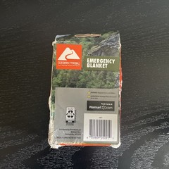 Ozark Trail Emergency Blanket, Aluminized Polyester Outdoor Equipment