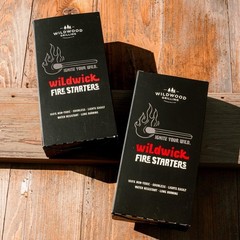 Wildwick Firestarters – Easy to Light, Odorless, Weatherproof & Long Burning