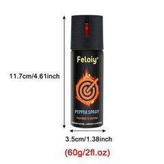 2 Pack Green Pepper Spray Keychain for Women with Quick Release for Easy