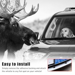 4PCS Deer Whistles for Car, Automotive Save a Deer Whistles to 4 PCS Black