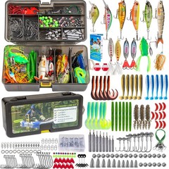 THKFISH Fishing Lures Kit, Bass 8 x 3.7 x 2.5 inches, 299pcs Tackle Box Kit