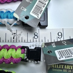 550 Paracord Survival Bracelets Lot 4 Military Cord Camp Hiking Friendship M L