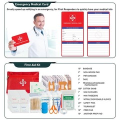 262Pcs Survival Kit Gear, First Aid Pouch, Emergency Tent, Axe & Shovel, Bug Out