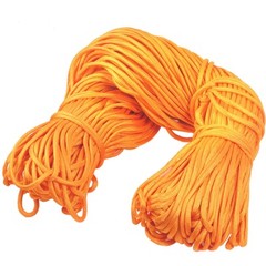 Outdoor Activites Practical 4mm Dia Orange Nylon Survival Cord 328Ft