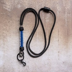 Adjustable Paracord Neck Teacher Lanyard Ring Carabiner 2 colors Handmade Sydney