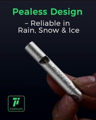 Titanium Survival Emergency Whistle,120-130dB,Rustproof, Durable | Saltwater &