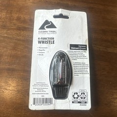 Ozark Trail 4-Function Whistle-thermometer, Magnifier, Compass, Whistle- New