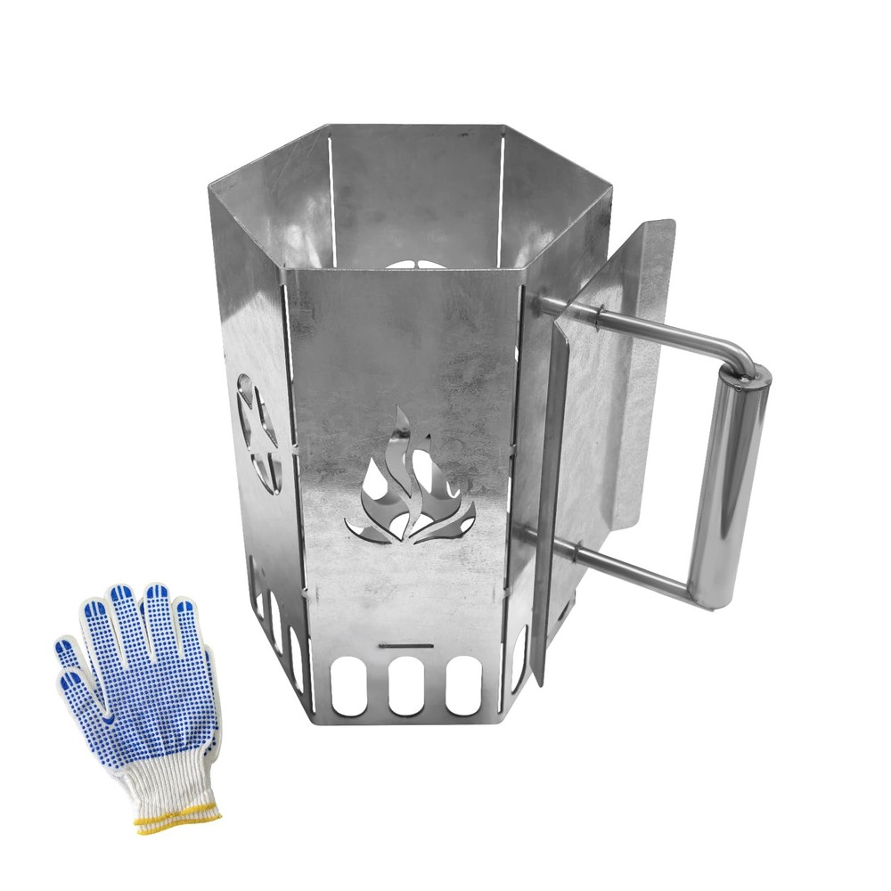 Heavy Duty Charcoal Chimney Fire Starter,BBQ Grill Chimney Starter for Charco…