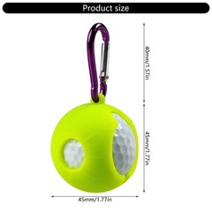 Silicone Golf Balls Sleeve Holds Single Balls Golf Balls Protective Holder Clip