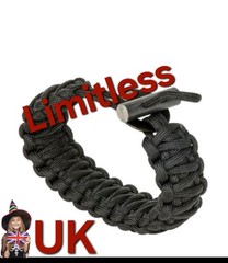 Survival Paracord Bracelet – Fire Starter With Compass Limitless Uk PERFECT GIFT