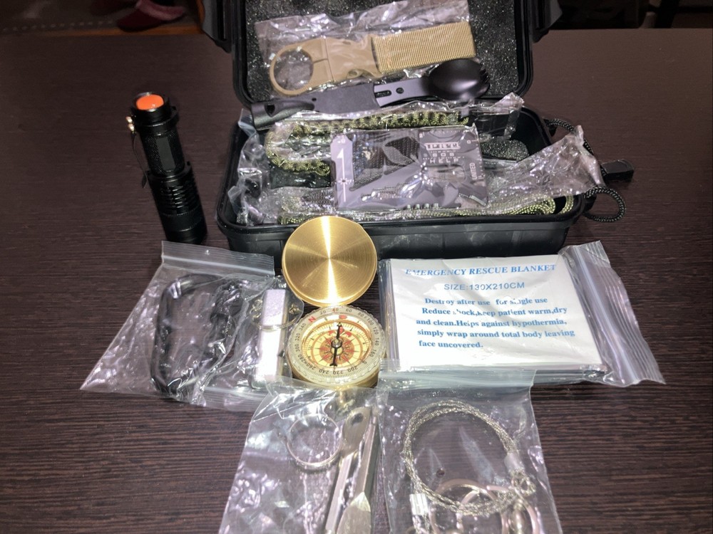 Survival Kit Emergency Gear Camping Hunting Hiking EDC Emergency Bush Craft