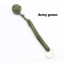 Paracord Monkey Fist Style Keychain Outdoor Hiking Accessory