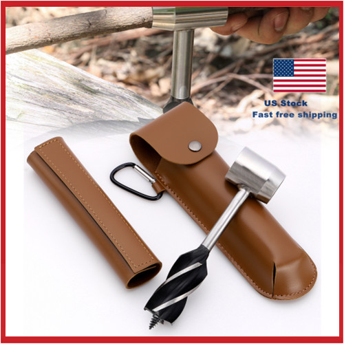 Outdoor Manual Auger Woodworking Hand Drill Multitool for Outdoor Survival Gear