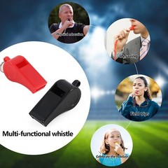 2 Pcs Plastic Whistle with Lanyard for Coaches Referees Officials Sports
