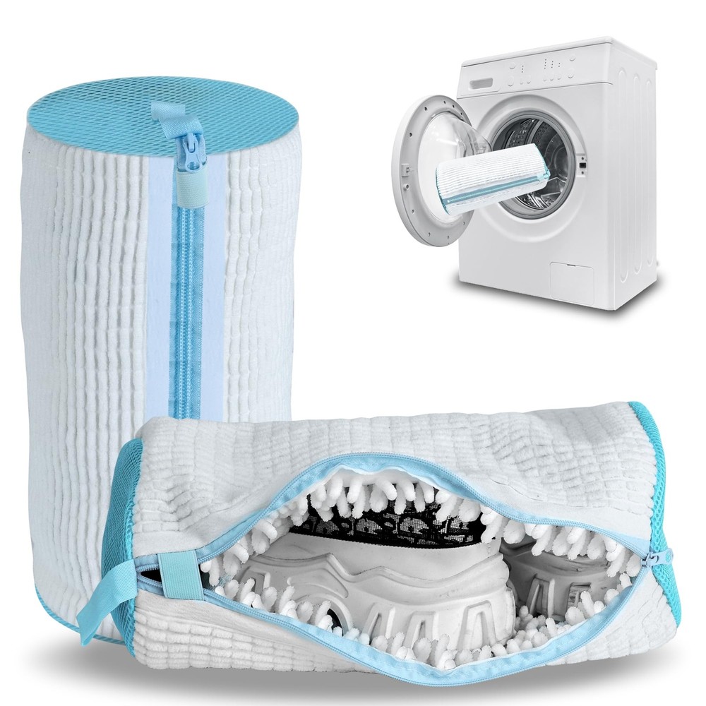 Shoe Washing Machine Bag, 15.55 inches x 7.48 x 7.1 inches, White