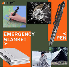 12 In 1 Kit de supervivencia Emergencia Táctica Al aire libre Camping Caza NUEVO