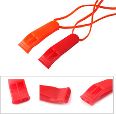 10 Pcs Safety Whistle Marine Whistle Plastic Whistles with Lanyard for Emergency