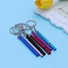 6Pcs Portable Aluminium Alloy Outdoor Whistles Reusable Survival Gear