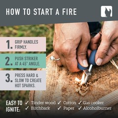 Light My Fire Flint Fire Starter Ferro Rod Survival Tool Scout Fire Steel Bus…