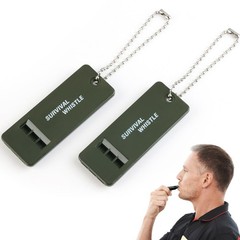 hoeslaw 120 dB Emergency Whistles for Teachers, Self Defense One Size, Green