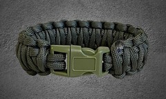 TACTICAL OD GREEN Paracord Survival King Cobra Weave Standard Bracelet USA Made