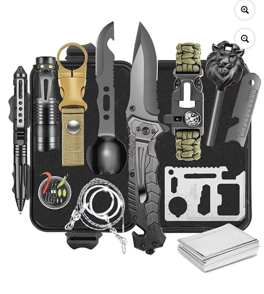 Fathers Day Gift Special 12 in 1 Emergency/Survival Kit Many Features for family