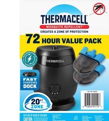 Thermacell E95 Mosquito Repellent FAST-Charging Dock 72 Hour Value Pack