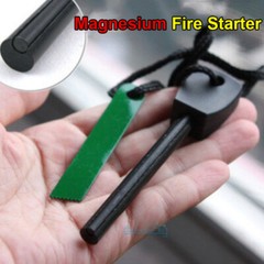 Magnesium Fire Starter Flint Steel Striker Ferro Rod Firesteel Camping Lighter